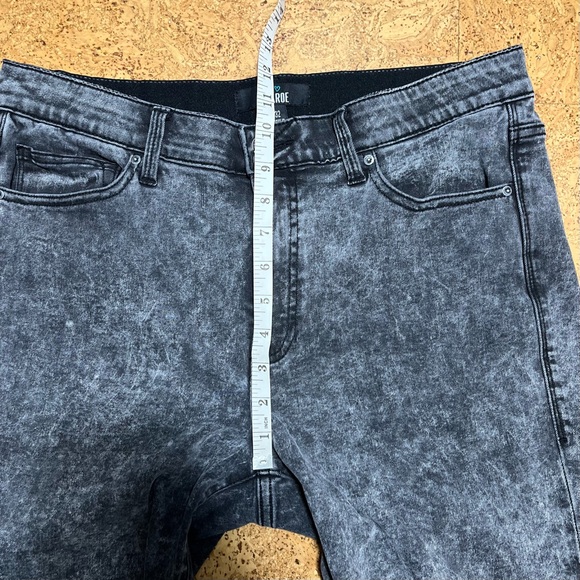 LulaRoe Charcoal Acid Wash Ankle Skinny Magic Waistband Jeans Sz 32 - Picture 13 of 14